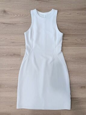 lululemon athletica Cream Ribbed Sleeveless Dress